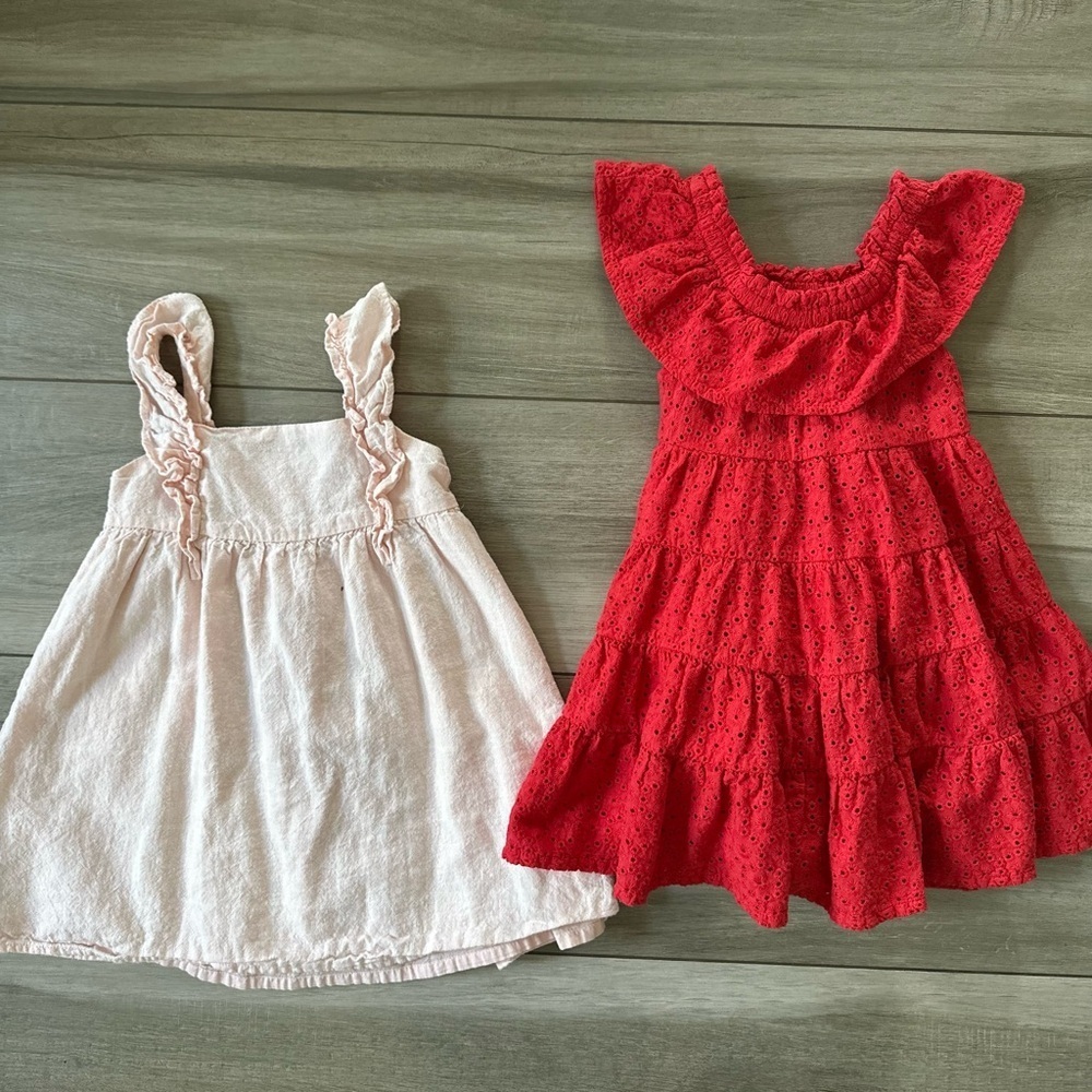 Girls 2t dress bundle hope and Henry dress cat & Jack dress 100% cotton